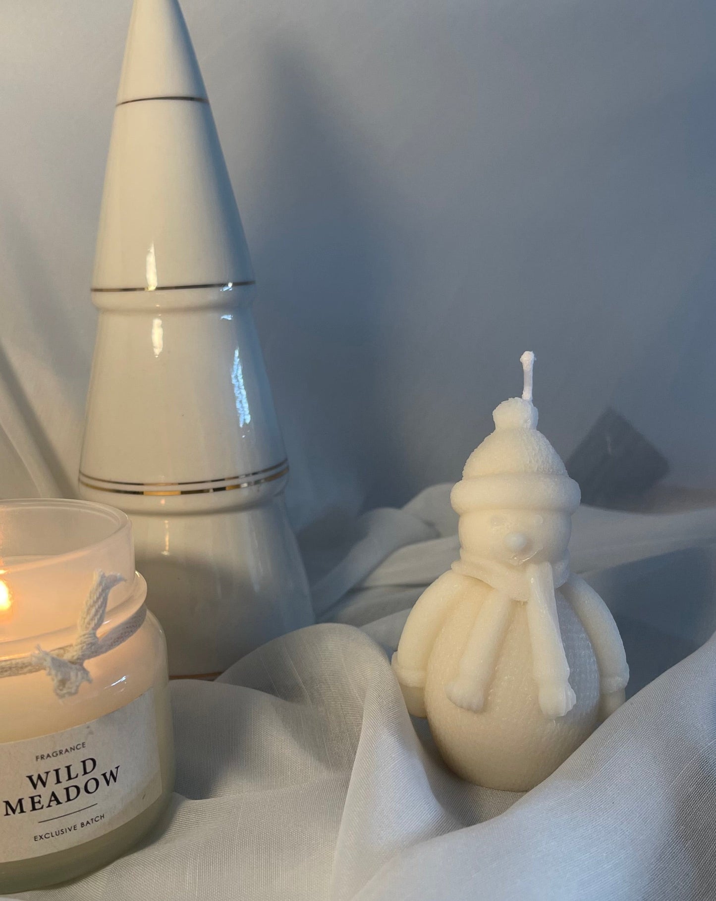 Snowman Candle